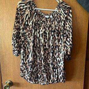 Leopard Print Women's Top